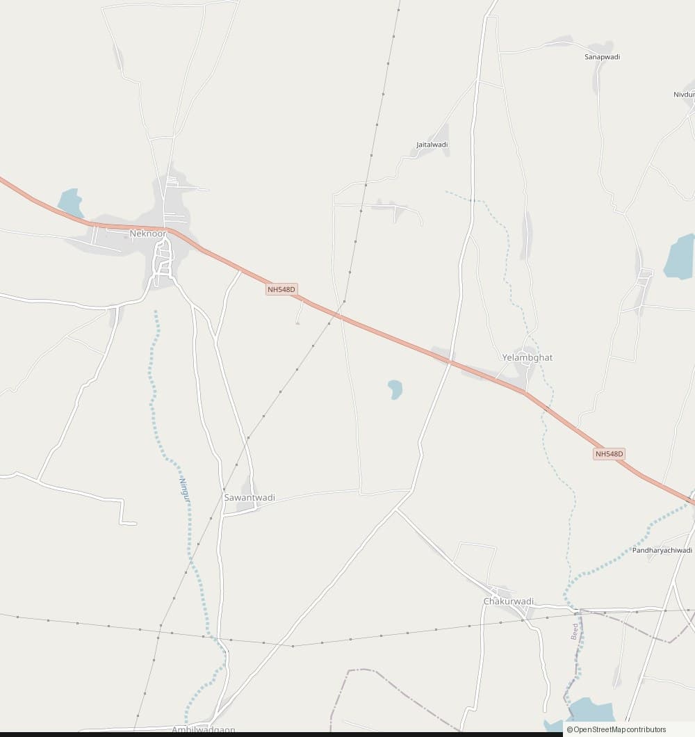 Map showing our farm near Neknoor on NH548D